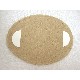 PLACA MADERA OVAL COCINA FALDON