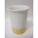 VASO BAÑO REDONDO VICHY AMARILLO