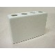 JUEGO BAÑO 3 PIEZAS RECTANGULAR PORCELANA BLANCO