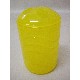 JUEGO BAÑO 4 PIEZAS PLASTICO ONDAS AMARILLO