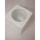 ESCOBILLERO CUBO PORCELANA BLANCO