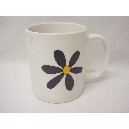 TAZA MUG RECTA 300ML MARGARITAS AZUL