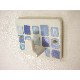 PERCHA INDIVIDUAL CUBO MOSAICO AZUL