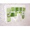 PERCHA INDIVIDUAL CUBO MOSAICO VERDE