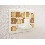 PERCHA INDIVIDUAL CUBO MOSAICO MARRON