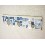 PERCHA TRIPLE CUBO MOSAICO AZUL