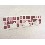 PERCHA TRIPLE CUBO MOSAICO MALVA