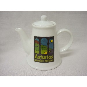 FIGURA MINI CAFETERA SOUVENIR ASTURIAS