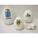 JUEGO 4 BOTES HUEVO SOUVENIR ASTURIAS