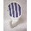 PERCHA COLGADOR ADHESIVA RAYAS AZUL