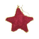 COLGANTE NAVIDAD FELPA ESTRELLA ROJO