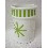 VASO BAÑO ESTRIAS RAYAS SIMBOLO VERDE