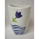 VASO BAÑO CURVA OLAS TULIPAN AZUL