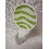 PERCHA COLGADOR ADHESIVA OLAS VERDE