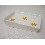 JABONERA BAÑO PLIEGUE ESTRELLAS NARANJA