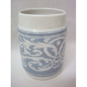 VASO BAÑO BORDE TOALLA AZUL