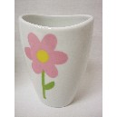 VASO BAÑO CURVA MARGARITA ROSA