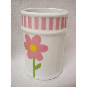 VASO BAÑO ESTRIAS MARGARITA ROSA RAYAS