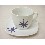 TAZA Y PLATO TE 200ML ASTERISCO AZUL