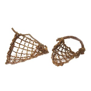 JUEGO 2 CENTROS RATTAN TRIANGULAR IRREGULAR