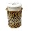 VASO CEPILLOS FORJA CERAMICA TIGRE NARANJA