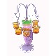 CANDELABRO SEXTUPLE FIGURA MUJER VIOLETA