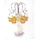 CANDELABRO SEXTUPLE FIGURA MUJER VIOLETA