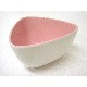 FONDUE 4 PORCELANA TRIANGULAR ROSA 