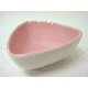 FONDUE 4 PORCELANA TRIANGULAR ROSA 