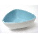 FONDUE 4 PORCELANA TRIANGULAR AZUL 