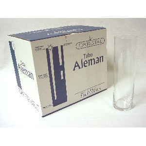 VASO CRISTAL TUBO LARGO ALEMAN 350ML