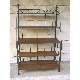 ESTANTERIA FORJA MADERA QUINTUPLE GRANDE