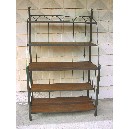 ESTANTERIA FORJA MADERA QUINTUPLE GRANDE