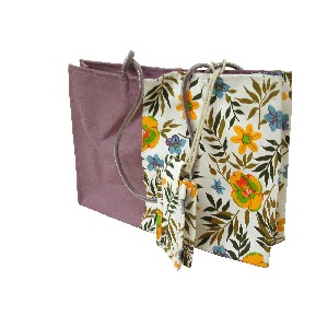 BOLSO PLAYA CON MONEDERO VIOLETA FLO