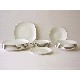 VAJILLA 18 PIEZAS SEMIREDONDA PORCELANA BLANCO