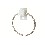 TOALLERO ARO CUBO PORCELANA BLANCO