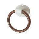 TOALLERO PORCELANA ARO PEQUEÑO MARRON