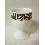 SOPORTE HUEVO PORCELANA CEBRA NEGRO