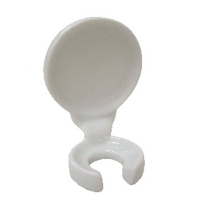 SOPORTE CEPILLO PARED PORCELANA BLANCO