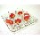 JUEGO 4 CHUPITOS BANDEJA AMAPOLA ROJA