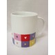 TAZA MUG RECTA REDONDA CORAZON COLORES