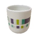 VASO BAÑO RAYA OVAL PUZZLE COLORES 