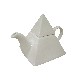 TETERA PIRAMIDE PORCELANA BLANCO