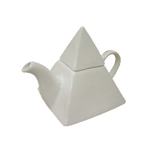 TETERA PIRAMIDE PORCELANA BLANCO