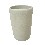 VASO BAÑO CERAMICA BLANCO CREMA