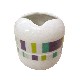 VASO CEPILLOS RAYA OVAL PUZZLE COLOR 