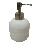 DOSIFICADOR RAYA REDONDO PORCELANA BLANCO 350ML