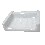 JABONERA PARED CUBO PORCELANA BLANCO