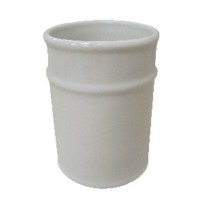 VASO BAÑO REDONDO PORCELANA BLANCO