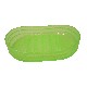 JABONERA PLASTICO OVAL ONDAS VERDE 